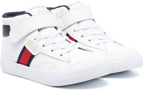 Ralph Lauren Kids high-top lace-up sneakers White