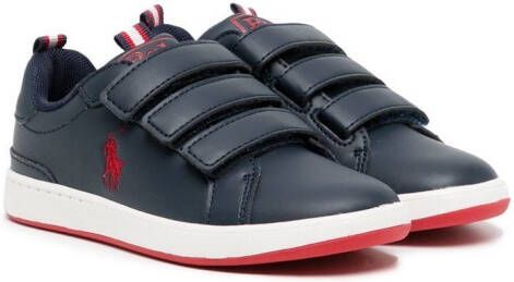 POLO RALPH LAUREN KIDS touch-strap sneakers Blue