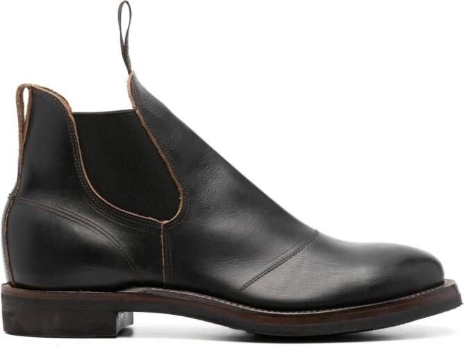 Ralph Lauren RRL Congress leather Chelsea boots Black