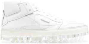 RBRSL RUBBER SOUL chunky lace-up trainers White
