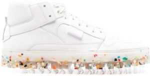RBRSL RUBBER SOUL contrast-sole mid-top sneakers White
