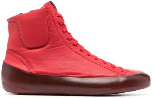 RBRSL RUBBER SOUL high-top slim sneakers Red