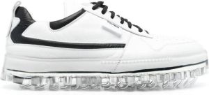 RBRSL RUBBER SOUL lace-up crystal-sole trainers White
