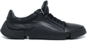 RBRSL RUBBER SOUL leather lace-up sneakers Black