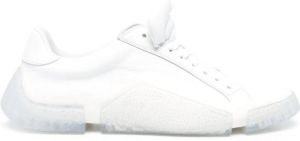 RBRSL RUBBER SOUL oversize-tongue leather sneakers White