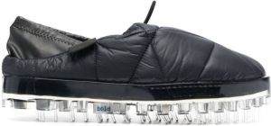 RBRSL RUBBER SOUL quilted crystal-sole slippers Black