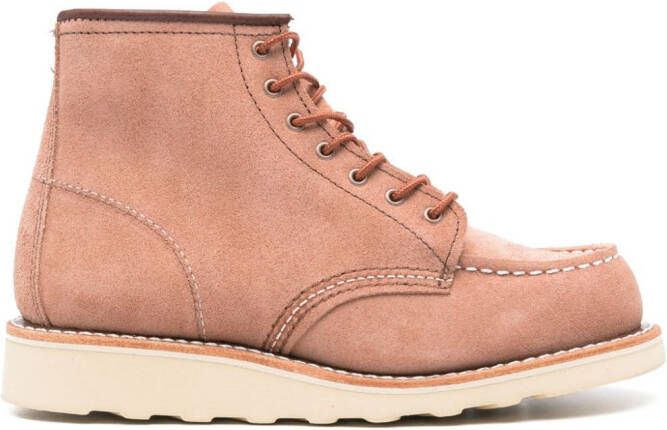 Red Wing Shoes Classic Moc suede boots Pink
