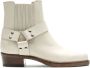 RE DONE Cavalry ankle boots White - Thumbnail 1