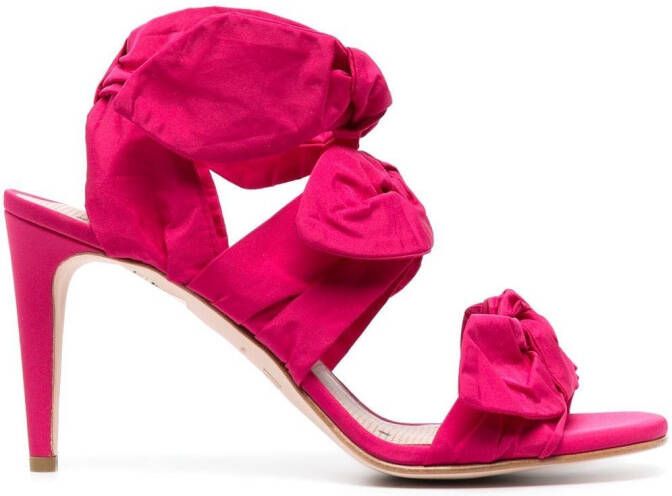 RED(V) bow-detail heeled sandals Pink