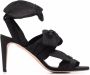 RED(V) bow-straps heeled sandals Black - Thumbnail 1