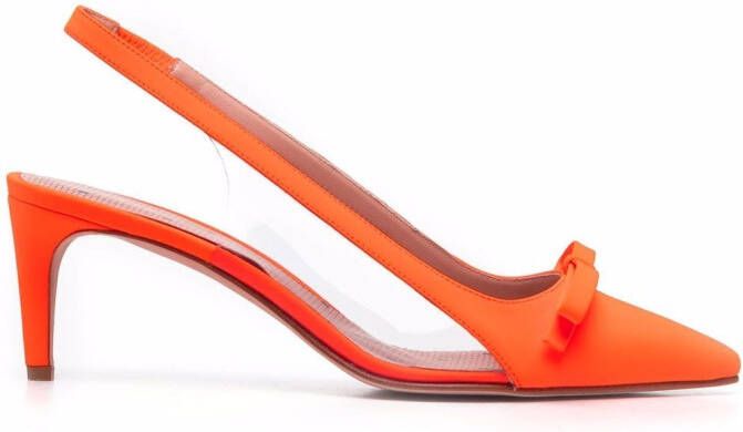 RED(V) Sandie 60mm slingback pumps Orange