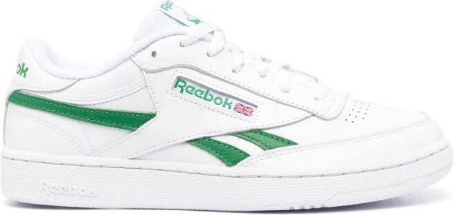 Reebok logo-patch leather low-top sneakers White