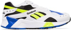 Reebok multicoloured Aztrek faux leather low top sneakers White