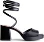 Reformation 75mm silk sandals Black - Thumbnail 1