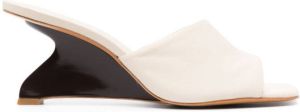 Reformation Enya wedge 75mm sandals Neutrals