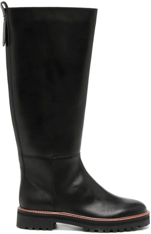 Reformation Kata Bucket leather boots Black