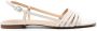 Reformation Millie lattice leather sandals White - Thumbnail 1