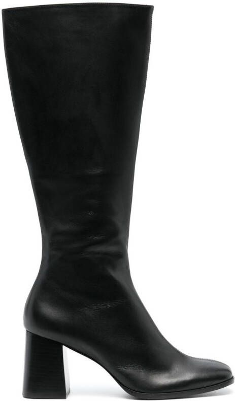 Reformation Nylah knee-high leather boots Black