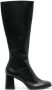 Reformation Nylah knee-high leather boots Black - Thumbnail 1