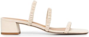 Reformation open-toe mule sandals Neutrals