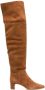 Reformation Reiss over-the-knee suede boots Brown - Thumbnail 1