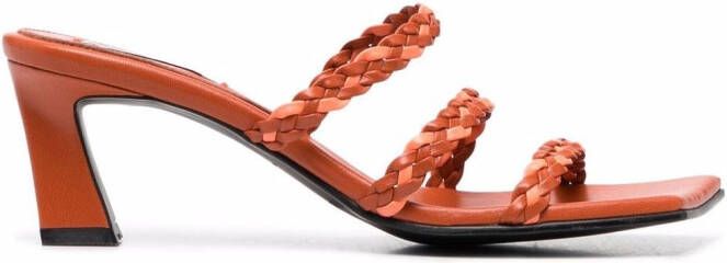 Reike Nen French Braid sandals Orange