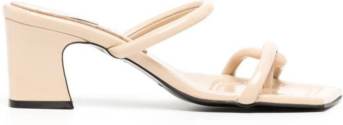 Reike Nen Noodle 60mm leather sandals Neutrals