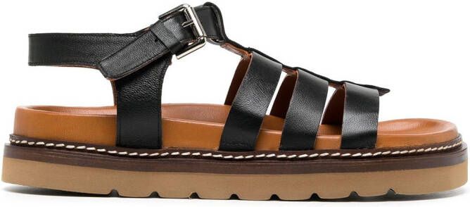 Rejina Pyo Cami 30mm leather-strap sandal Black
