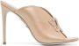 René Caovilla 100mm crystal-embellished leather mules Neutrals - Thumbnail 1