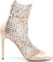 René Caovilla 105mm crystal-embellished mesh sandals Metallic - Thumbnail 1