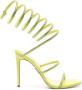 René Caovilla 105mm crystal-embellished spiral sandals Green - Thumbnail 1