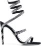 René Caovilla 115mm crystal-embellished sandals Black - Thumbnail 1