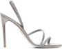 René Caovilla 115mm crystal-embellished sandals Grey - Thumbnail 1