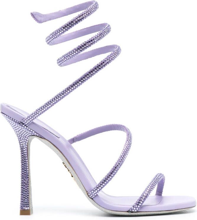 René Caovilla 115mm high-heel sandals Purple