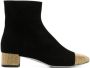René Caovilla 40mm rhinestone-embellished suede boots Black - Thumbnail 1