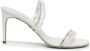 René Caovilla 70mm crystal-embellished leather mules White - Thumbnail 1