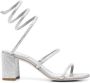 René Caovilla 70mm crystal-embellished strappy sandals Grey - Thumbnail 1