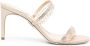 René Caovilla 75mm crystal-embellished leather mules Gold - Thumbnail 1