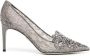 René Caovilla 80mm crystal-embellished lace pumps Grey - Thumbnail 1