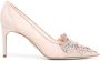 René Caovilla 80mm crystal-embellished leather pumps Pink - Thumbnail 1
