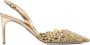 René Caovilla 88mm crystal-embellished heeled pumps Gold - Thumbnail 1