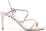 René Caovilla 90mm crossover-strap crystal-embellished sandals Neutrals - Thumbnail 1