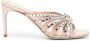 René Caovilla 90mm crystal-embellished leather mules Pink - Thumbnail 1