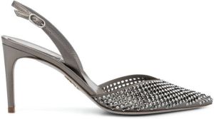 René Caovilla 9mm heeled pumps Grey