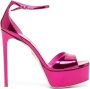 René Caovilla Anastasia 130mm metallic platform sandals Pink - Thumbnail 1