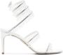 René Caovilla bead crystal embellished strappy sandals White - Thumbnail 1