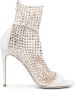 René Caovilla bead-embellished ankle-length boots White - Thumbnail 1
