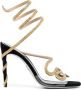 René Caovilla Cleo 90mm rhinestone-embellished sandals Gold - Thumbnail 1