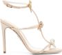 René Caovilla Caterina 100mm leather sandals Neutrals - Thumbnail 1