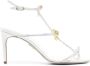 René Caovilla Caterina 100mm rhinestone-embellished sandals White - Thumbnail 1